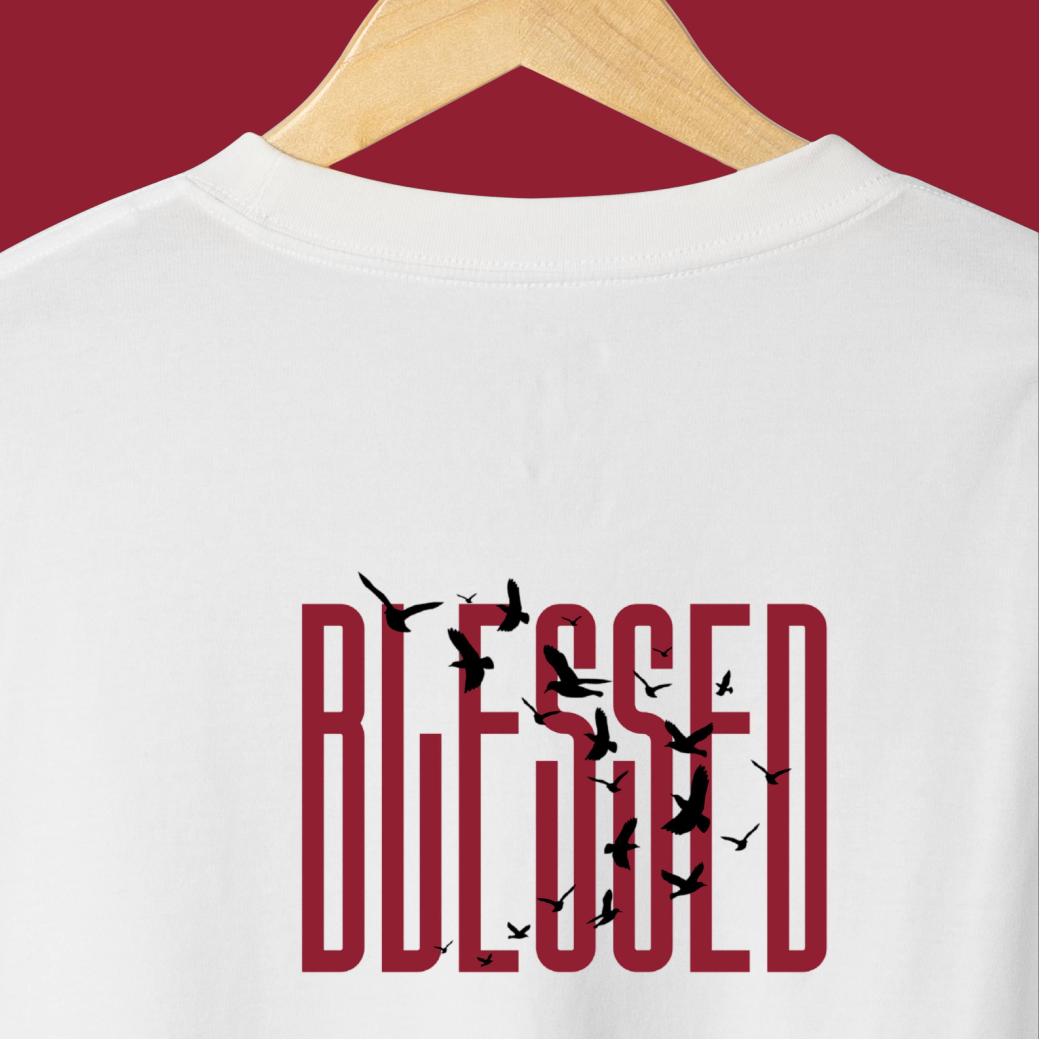 Draelit “Blessed” Oversized T-Shirt – Premium White Streetwear Tee