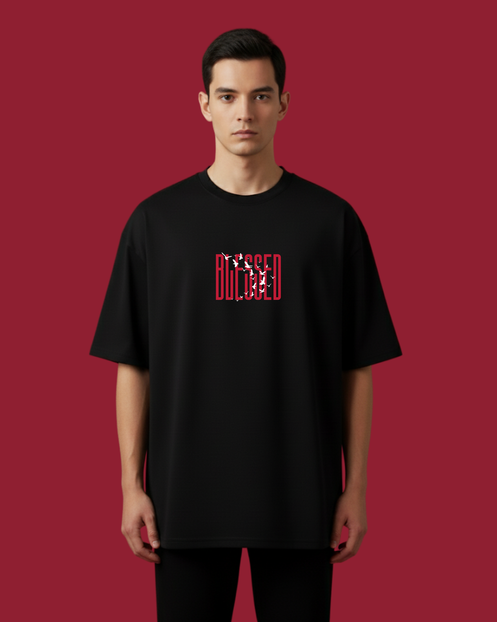 Draelit “Blessed” Oversized T-Shirt – Premium Black Streetwear Tee
